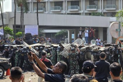 Foto: Eksekusi Hotel Sultan ricuh (Taufiq/detikcom)